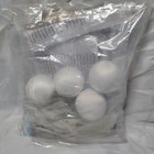 Vtg Silk Thread Beaded Sequin Christmas Ornament Kit White Silver Sunrise Craft 