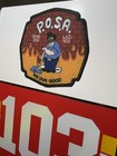 Fdny Ladder 103 Reflective Vinyl Sign W   P o s a  Logo