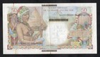 Saint Pierre And Miquelon  1 Nf On 50 Francs  Rare 3-digit Sn  Choice Vf  P 30a 