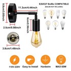 Vintage Vanity Wall Lights Set Of 2 Industrial Black Wall Lighting Ceiling Light
