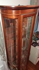Pulaski Traditional Brown Wood Glass Curio Cabinet With 4 Shelves And Glass Door