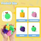 Joyin 4 Pcs 3d Printed Fruit Fidget Toys  Make A Sound Flexible Desk 25 4 Mm