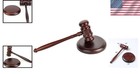 Wooden Gavel   Sound Block - Ideal For Auctioneers   Legal Students