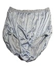 Vtg Sheer Nylon Baby Blue Brief Shiny Silky Granny Panties Size 7 Mushroom Sissy