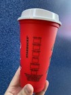 Starbucks 2019 Red Reusable Hot Cup Grande 16 Oz Plastic Coffee Holiday Xmas