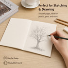 5pcs Kraft Cover Blank Notebook  Unlined Sketchbook   drawing Journal