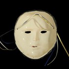 Handmade Mosaic Face Mask Wall Art     Glass Tile Design With Ribbons