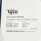 Vtg Vernon Mcmillan Royal Line Blue Ledger 1960s   Unused