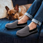 Men s Knit Moccasin Slippers Memory Foam House Shoes Indoor Outdoor