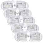  Rv Interior Light 650 Lumens 12v Rv Led Ceiling Dome Light With 5-pack oval 