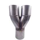 Racing 2-1 Stainless Ss Exhaust Merge Collector 3  Dual Inlet To 3  Outlet Us