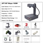 Auto Focus 60w 100w 200w Jpt M7 Mopa Fiber Laser Engraver Machine Color Marking