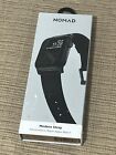 Nomad Modern Strap For 42 44mm Apple Watch - Black Leather black Hardware