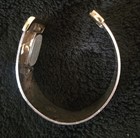Rare Vintage Mondia Sterling Silver Modernist Ladies Bracelet Watch Hand Winding