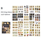20 Sheets Vintage Scrapbooking Stickers Books Pet Materials Creative Diy Journal