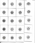 Lot Of 20  Better Canada 5 Cent Silver Fish Scales
