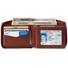 Alpine Swiss Zipper Bifold Wallet For Men Women Rfid Protected Genuine Leather