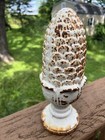 Vintage White Cast Iron Pine Cone  Corn Cob Architectural Finial 9lbs