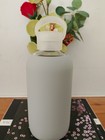 Bkr Rare Edition Glass Water Bottle Silicone Sleeve Gray Silver Heart 500ml 16oz