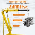 Folding Hydraulic Engine Hoist 2ton 4400lbs Shop Crane Lift Truck Cherry Picker