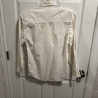 Vtg Wrangler Authentic Western Apparel White Embroidered And Beads Button Front