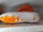 Ua Under Armour Size 11 Highlight Mc Football Cleats Orange White High Top