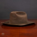 Vintage Circle C Brand By Champ Fur Felt Western Outlaw Hat Mushroom Brown 7 1 8
