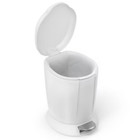 Simplehuman 6l Step Trash Can  Silent Close  Steel Pedal