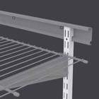 Shelf Track 60 In  X 1 In  White Standard Contractor Pack  6-pieces 