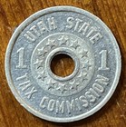 Utah Sales Tax Token - Utah State Tax Commission 1 Mill - Free Shipping