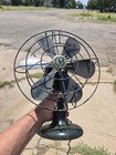 Antique 11  Command Air  6 Blade Fan  Oscillating Green Fan For Restore
