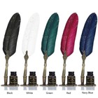 1 Set Retro Calligraphy Feather Dip Pen Quill Fountain Writing Wedding Gifts