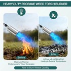 Weed Torch With Push Button Igniter  Propane Burner Flame Weeder Torch For Weeds