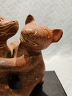 8  Vintage Colima Dancing Dogs Mexican Pottery Folk Art 
