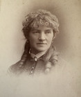 Cabinet Photo Carrie Moore Rollerskater Stage Actress By Gehrig Antique