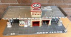 Vtg Marx Day And Night Service Center Playset With Accessories Garage