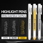 3 Colors Gel Pen Set     White  Gold   Silver 1 0mm Fine Point Gel Ink Pens For   