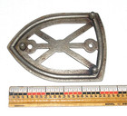 Vintage Antique Unbranded Cast Iron Sad Iron Trivet With Nickel Finish