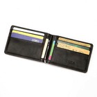 Rfid Men s Leather Slim Bifold Money Clip Wallet Front Pocket Credit Card Haujf