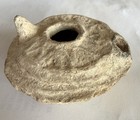 Ancient Byzantine Pottery Oil Lamp  Pre-640 Ce     Jerusalem  J  Zadok   Sons