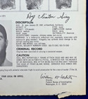 Hells Angel 1978 Fbi Most Wanted Poster Roy Clinton Sieg Motorcycle Gang