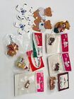Vintage Teddy Bear Ornaments And Miniature Figures Lot Decorative Bears Bin 46
