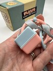Vintage Hard Plakie Celluloid Pink Blue  Baby Bell Rattle  Original Box
