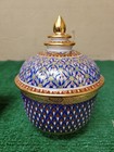 Vintage Maitland-smith Thai Benjarong Porcelain Lidded Jars - Pair  bfeb-08-102 