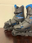 In-line Skates-vintage Hawk Roll Usa Women Size 8 Black blue Rollerblades Straps