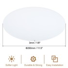 11 5  Diameter Round Diffuser For Lampshades Frosted White Fits 12-14  Openings