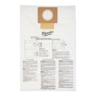 Milwaukee 49-90-1979 6 Gallon Vacuum Fleece Dust Bags - 5 Pk