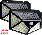 Solar Power 100 Led Light Pir Motion Sensor Outdoor Security Lamp Wall Garden