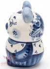 Gzhel Porcelain Figurine Bear From Winnie The Pooh                   Russian Handmade