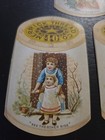 3 Victorian Merrick Thread Trade Cards With 1889 Calendars On Back